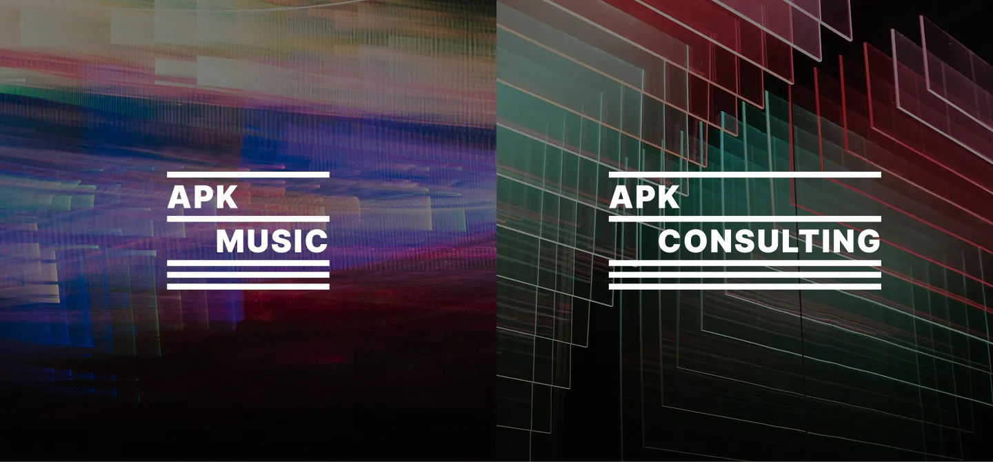 Logos de APK Music et APK Consulting